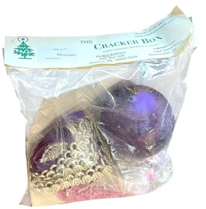 Vintage Cracker Box Bellagio Ornament Kit Christmas Craft DIY Purple Pink New - Picture 1 of 6