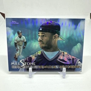 1998 Topps Chrome Ken Griffey Jr. Milestone Refractor #MS5 Mariners HOF - Picture 1 of 2