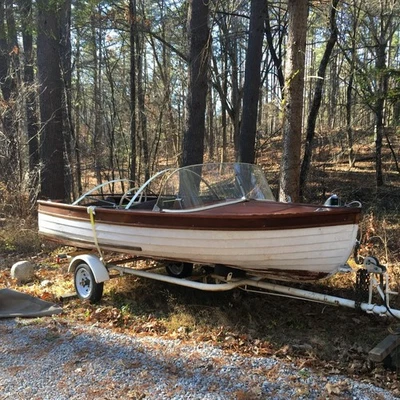 1960 Thompson Bros MFG Vintage Wooden 12' w/ Trailer - Image 1 of 4