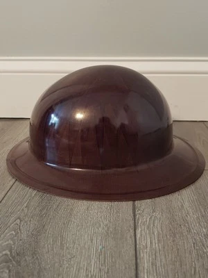 Винтажная каска MSA с полями из стекловолокна с подвеской шахтер регистратор отличное состояние! - Изображение 1 из 4