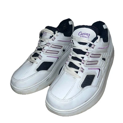 Curves For Women Arch Rocker White Athletic Sneaker Toning Fitness Size 7 - Image 1 of 4