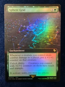MTG Final Fantasy - SPHERE GRID Extended Art Foil Holo R 0123 NM English - Picture 1 of 2