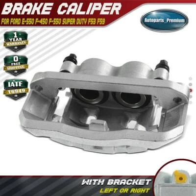 左或右制动卡钳带支架适用于福特 F-450 F-550 Super Duty F-53 — 第 1/4 张图片