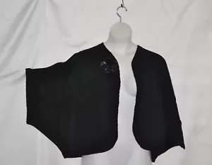 Yi Lin Seidenmischung Kimono Strick Cardigan Größe Plus schwarz - Bild 1 von 2