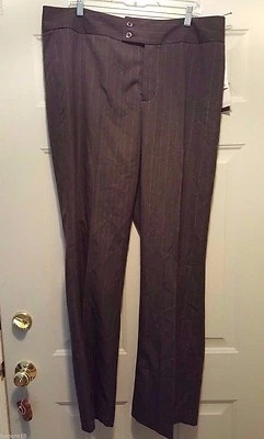 Not Your Daughter's Jeans Womens Pants Size 18 Gray Silver Striped NEW - Image 1 of 3