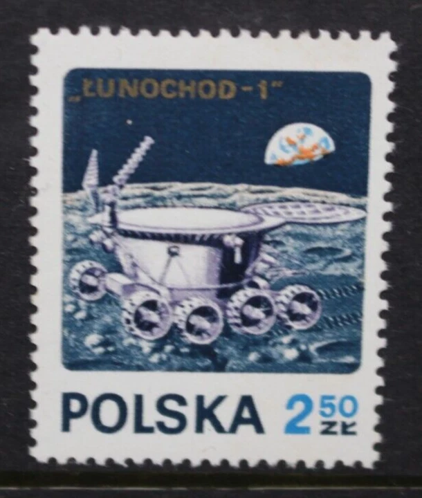 POLAND 1971 Space: Lunik 17 & Lunokhod 1 Moon Flight. Set of 1. MNH. SG2106. - Image 1 of 1