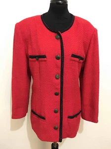 CULT VINTAGE '80 Giacca Donna Sahariana Rayon Linen Woman Jacket Sz.XL - 48 - Imagen 1 de 5