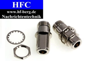 1 Stück N-Verbinder Chassis-Montage Buchse/Buchse (K5002) - Picture 1 of 4
