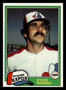1981 Topps Steve Rogers  Montreal Expos #725 VG-EX Baseball Card