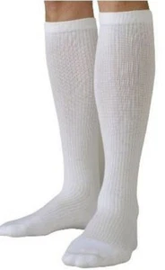 Juzo Size I Basic Casual 20-30 mmHg Closed Toe Knee High - White - Picture 1 of 6