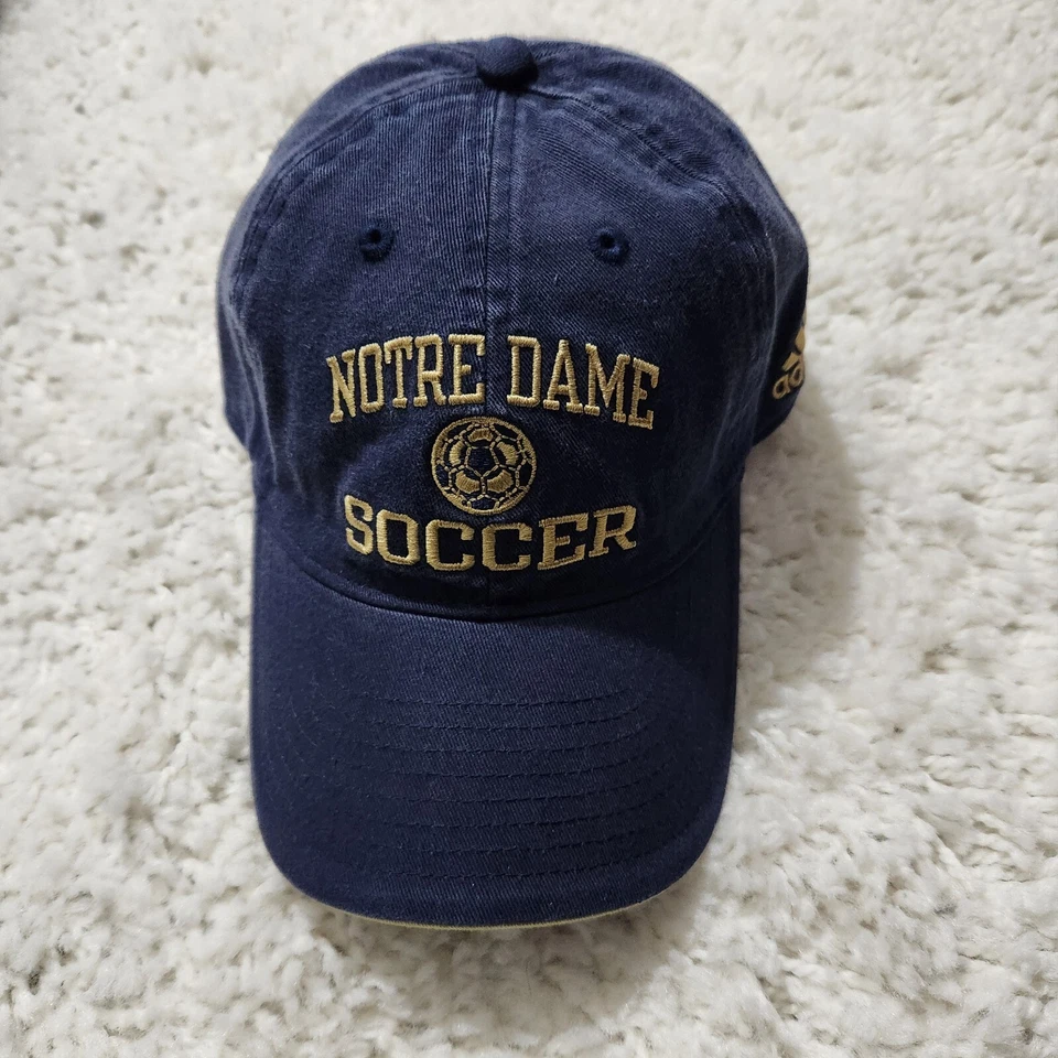 Notre Dame Fighting Irish Soccer Slouch Adjustable Adidas Hat - Osfa -