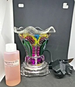 Fragrance Lamp Oil Wax cubes Burner lamp w *FREE OIL FREE BULB FREE SHIP* - Picture 1 of 7