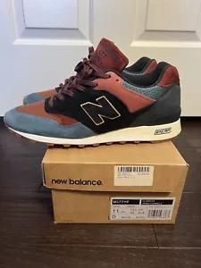 Size 11 - New Balance 577 Yard Pack Pre-Owned Navy Brown Blue - Picture 1 of 8