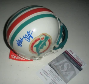 MARK CLAYTON MIAMI DOLPHINS, LOUISVILLE KARTEN LETZTE 1 JSA/COA SIGNIERT MINI HELM - Bild 1 von 1