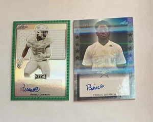 2020 Leaf Metal All American Bowl Prince Dorbah Autograph # 4/5 & 1/4 Texas - Bild 1 von 5