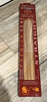 NEW Euronext 100% Human Hair Extensions 14" Clip in Blonde Frost - Image 1 of 4