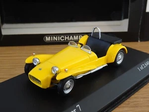 MINICHAMPS LOTUS SUPER SEVEN 7 1968 YELLOW CAR MODEL 430 135634 1:43 - Picture 1 of 3