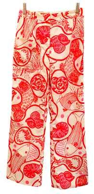 Pantalones ajustados LILLY PULITZER vintage años 70 para mujer "Sea Story" de S. Zuzek - talla XS/S Foto 1 de 4