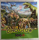 Ceaco Dino Glow in The Dark Dino Party 100 Piece Jigsaw Puzzle, 15?x11?
