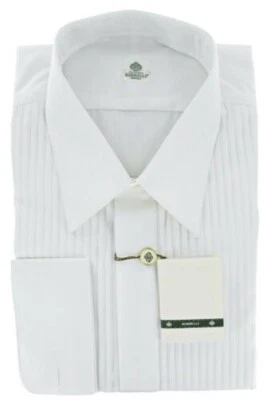 Camicia Tuxedo Bianca Luigi Borrelli - Pieghettata - Completa - (LBTUXX3) - Immagine 1 di 4