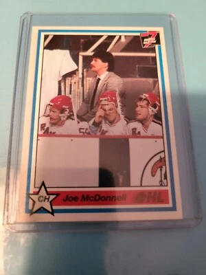 1990-91 7th Inning Sketch OHL #248 JOE McDONNELL KITCHENER RANGERS - Image 1 of 2