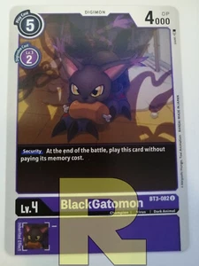 BlackGatomon ® BT3-082 U ® Non Comune ® Digimon Ver. 1.5 ® Inglese - Picture 1 of 1