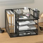 Einzigartige Multifunktionale Schreibtischbox mit Aktenhalter Organizer Büro