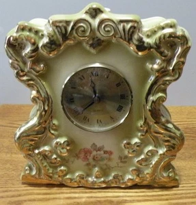 VINTAGE  "The whistler" China Porcelain Decanter Mantel Clock Marita Amaretto  - Picture 1 of 1