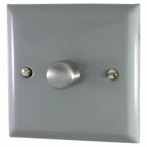 Interruptor atenuador LED de 2 vías gris claro placa de espectro G&H SLG521 - Imagen 1 de 1