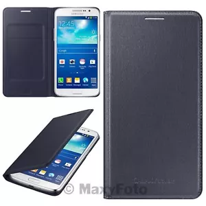 SAMSUNG CUSTODIA ORIGINALE FLIP BOOK WALLET COVER CASE GALAXY GRAND 2 G7105 BLU - Imagen 1 de 6