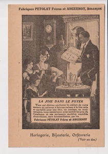 Old Vintage Postcard Advertising Petolat France Jeweler Besançon Pub - Afbeelding 1 van 2