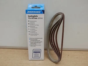 SILVERLINE 199545 KA900E POWERFILE SCHLEIFBÄNDER 457 MM X 13 MM 60ER KÖRNUNG x 5 - Bild 1 von 1