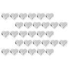  50 Pcs Heart Loose Beads Shapes Crafts Heart-shaped Necklace