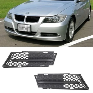 Fits for 2005-2008 BMW 3-Series E90 E91 Front Bumper Side Fog Light Grille Grid - Picture 1 of 4