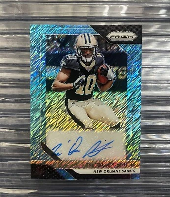 2018 Panini Prizm Tre’Quan Smith BLUE SHIMMER Auto /25 - Image 1 of 2