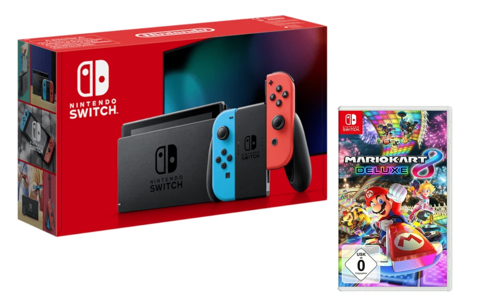 Nintendo Switch Konsole mit Mario Kart 8 und eine Switch Tasche! - Bild 1 von 1