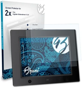 Bruni 2x Schermfolie voor Oxa Digitaler Bilderrahmen 8 Zoll Screen Protector - Afbeelding 1 van 4
