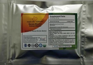 Bacopa Monnieri Extract Powder Standardized to 50% Bacosides  - Picture 1 of 2