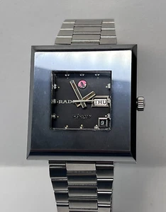 1970 RADO DiaMaster 10 Men's Vintage Wristwatch - Jumbo Oversized Watch Tungsten - Picture 1 of 24