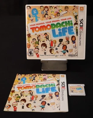 Tomodachi Life Nintendo 3DS 2014 Complete In Box CIB Authentic Tested - Image 1 of 4