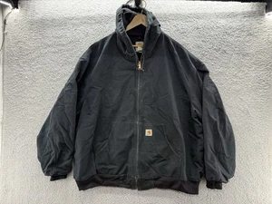 Vintage J131-BLK Carhartt Active Jacket Fade USA Made Size 4XL - Picture 1 of 16