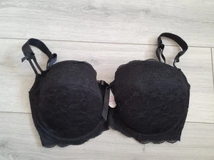 BNWT Vintage La Senza Black Lucy Lace Bra Size 34GG - Picture 1 of 24