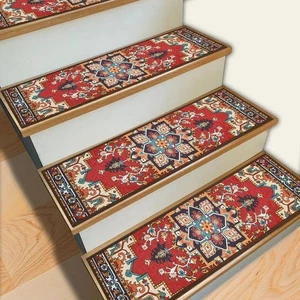 Chenille Edging Stair Treads Non Slip Rug for Indoor Wooden Steps Reusable Stair - Picture 1 of 2