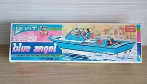 Vintage Academy Blue Angel Super Speed Boat Motorised Free UK Postage - Picture 1 of 11