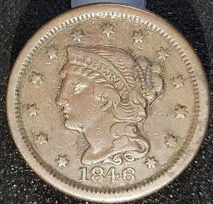 1846 Large Cent Nice High Grade Example - Picture 1 of 2