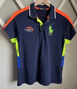 Polo Sport Ralph Lauren Poloshirt Damen L Performance US OPEN 2016 Navy - Bild 1 von 10