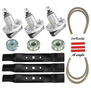 Mower 48'' Deck Set Blade Spindle Belt Idler for John Deere L120 L130 GY20785... - Picture 1 of 8