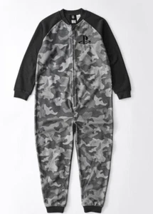 Boys size 6 PLAYSTATION camo sleepsuit all in one pyjamas zip up NEW 1465 - Picture 1 of 3