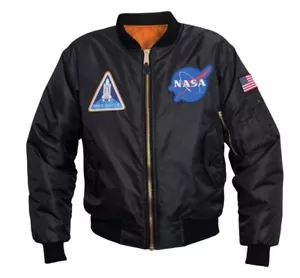 Rothco NASA MA-1 Flight Jacket - Black - Picture 1 of 5
