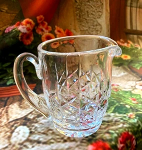 Waterford Crystal Creamer Snowflake Style Cuts Crystal Small Pitcher - Picture 1 of 10